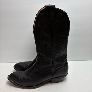 BOULET MEN'S CHALLENGER COWBOY BOOT BLACK LEATHER size 9.5